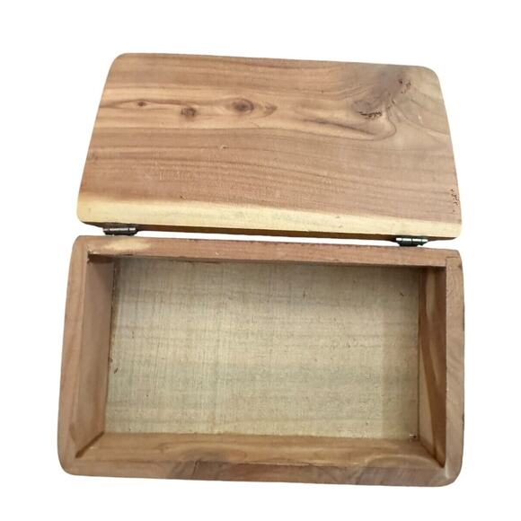 Meramec Caverns Missouri Stanton MO Wood Souvenir Box Trinket Jewelry VTG READ - Picture 4 of 12